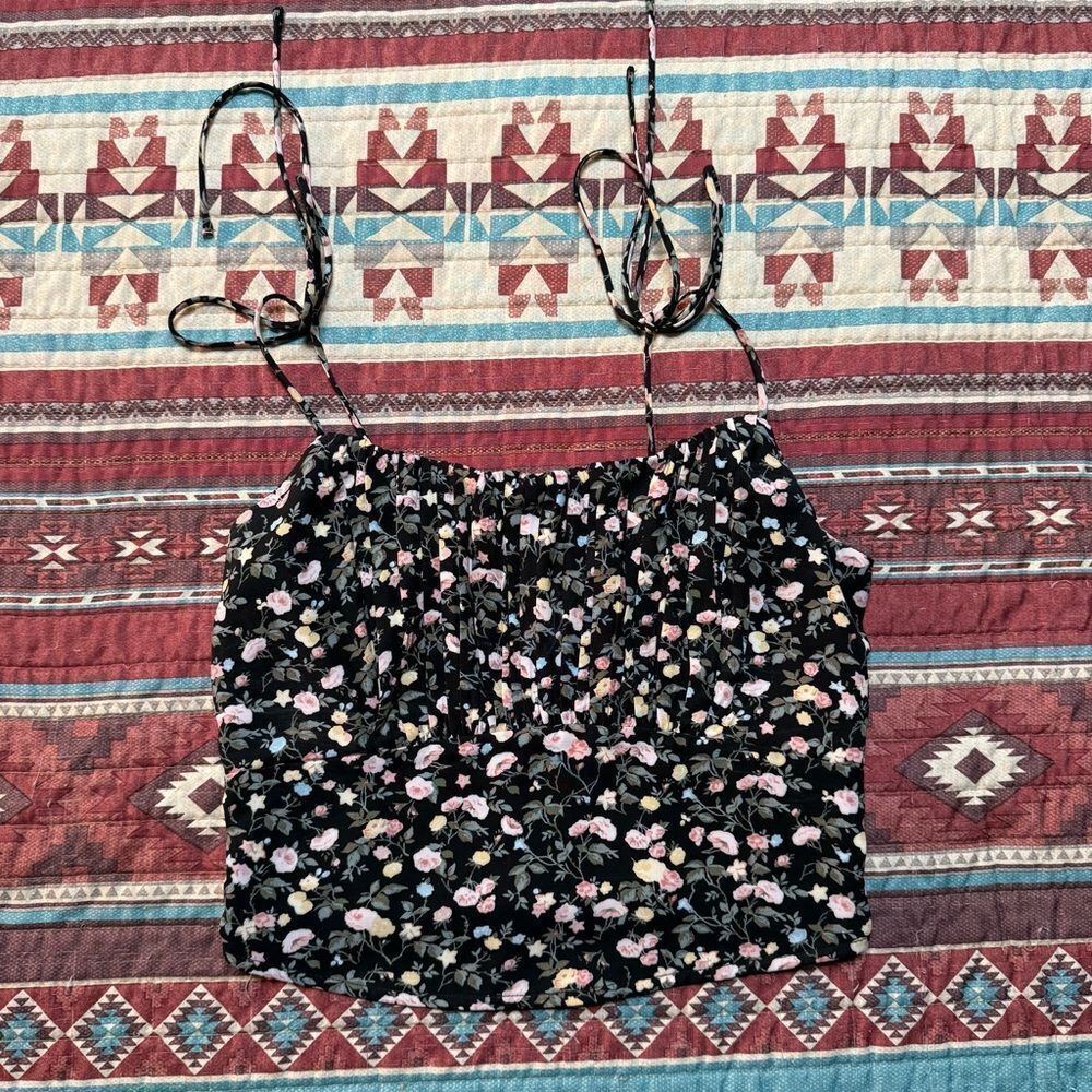 Abercrombie & Fitch Black crop tank size XS